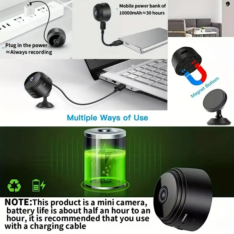 Wi-Fi Mini Wireless Camera 1080p HD Quality