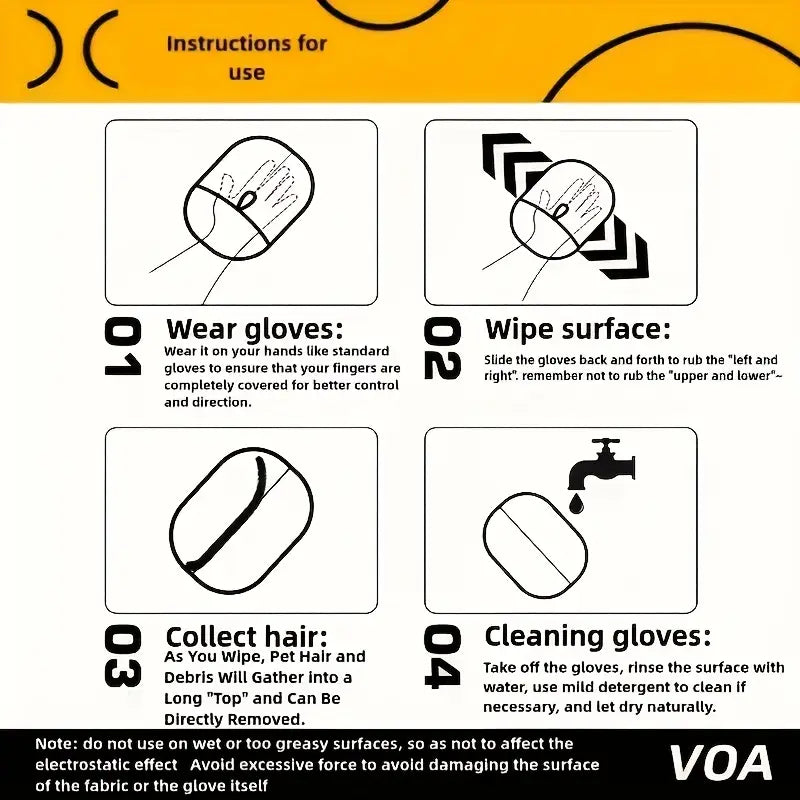 EachLiving™ Premium Pet Hair Removal Gloves