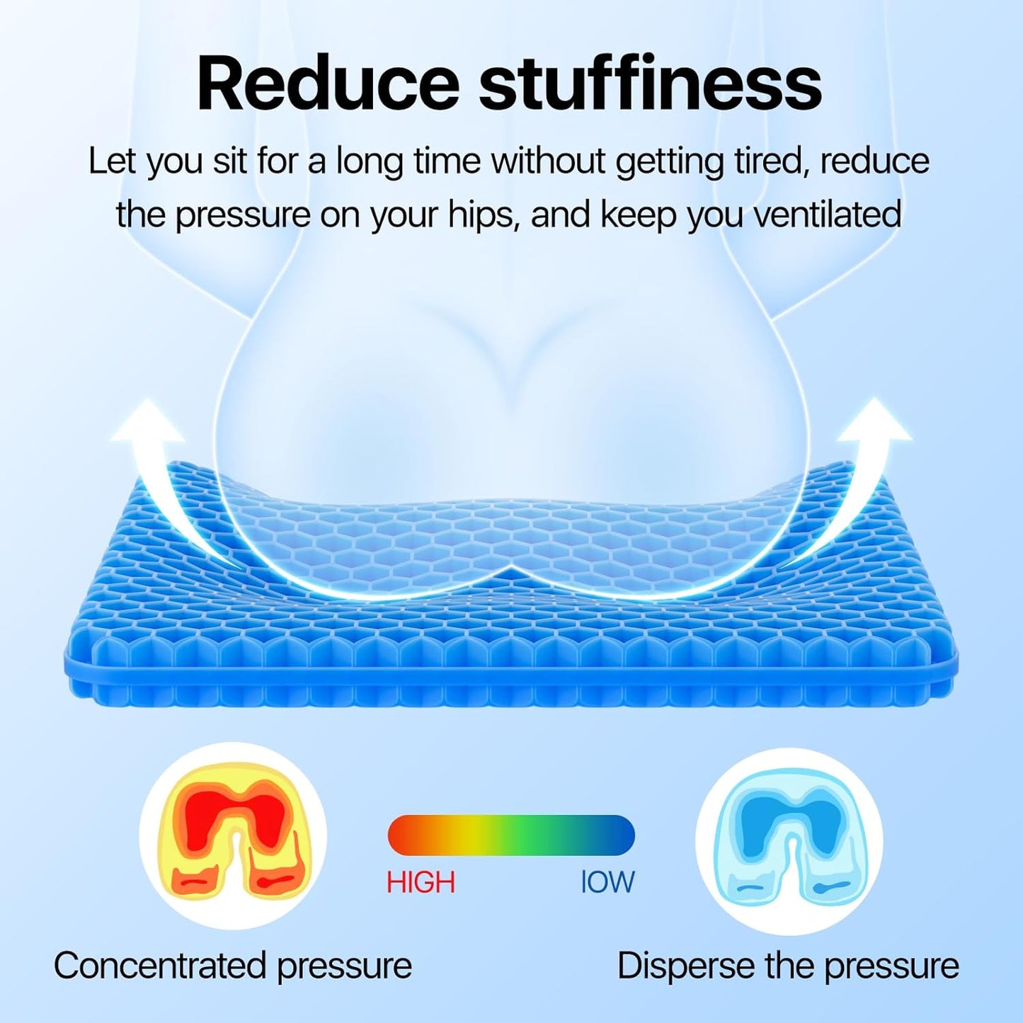 Orthopedic™ Gel Cushion – Instant Back & Hip Relief