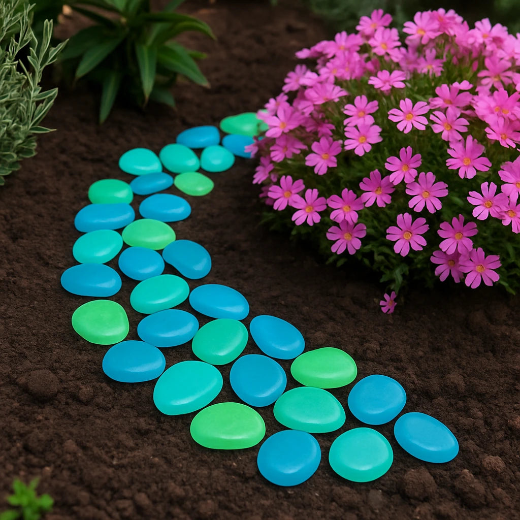 Twilight Pebbles Glow In Dark Garden Rocks (Pack Of 100 pcs)