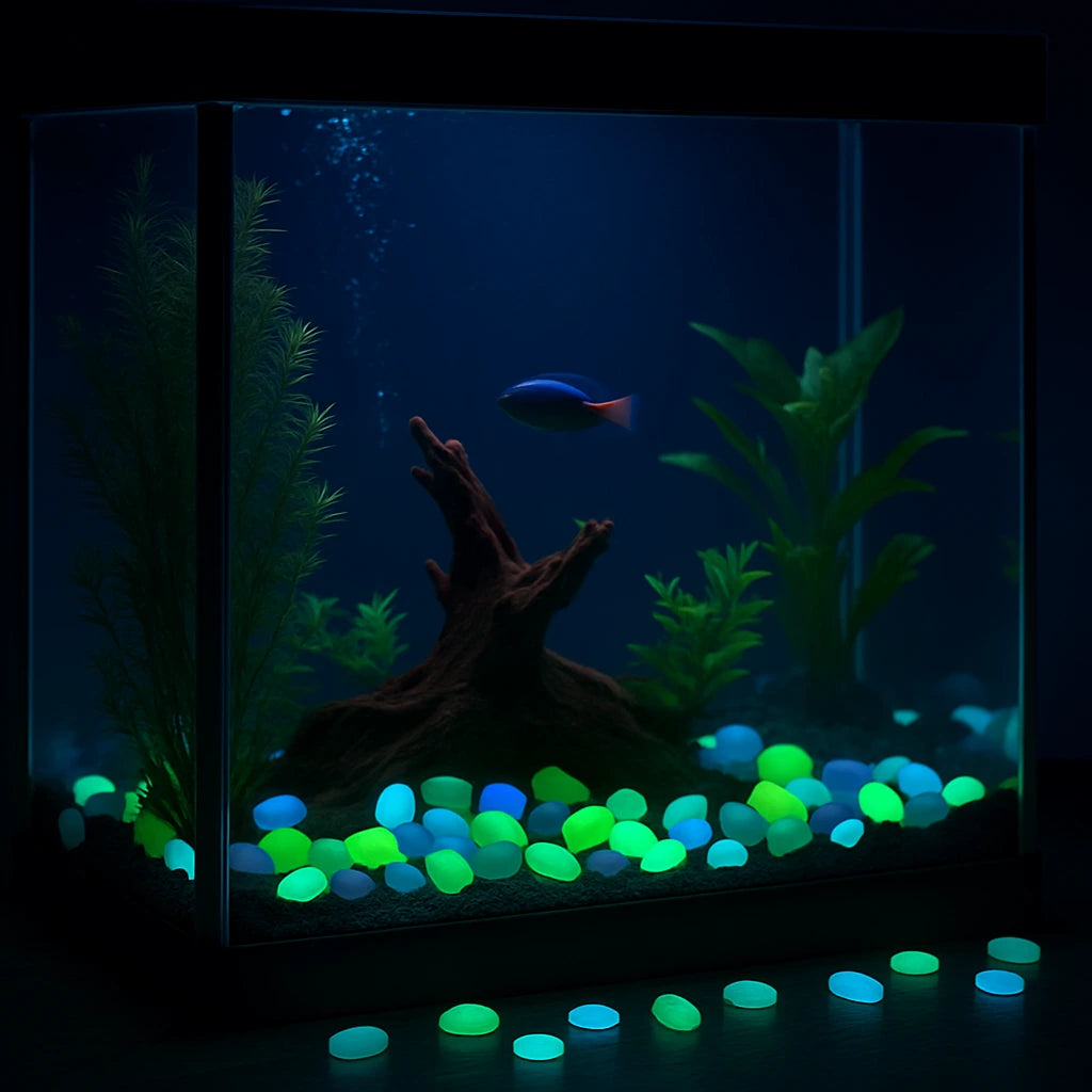 Twilight Pebbles Glow In Dark Garden Rocks (Pack Of 100 pcs)