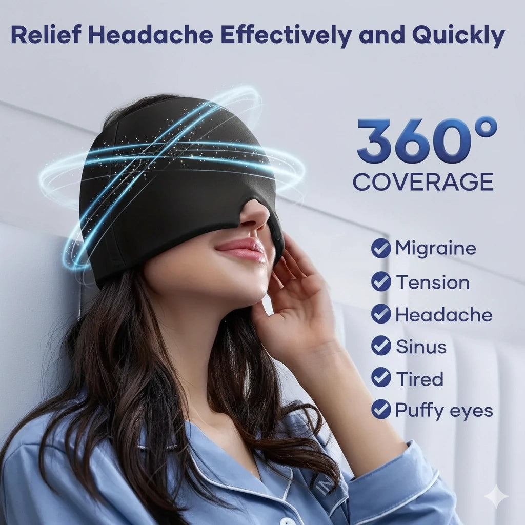 Cryotherapy™ Relief Cap For Migraines, Tension & Stress