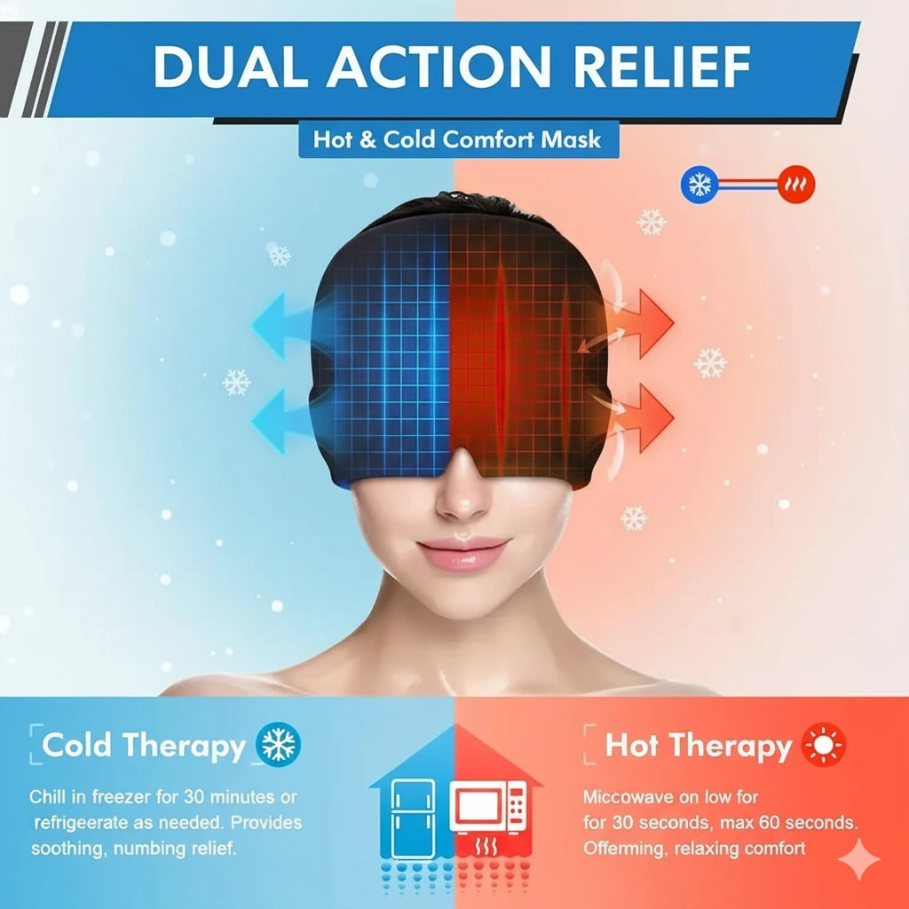 Cryotherapy™ Relief Cap For Migraines, Tension & Stress