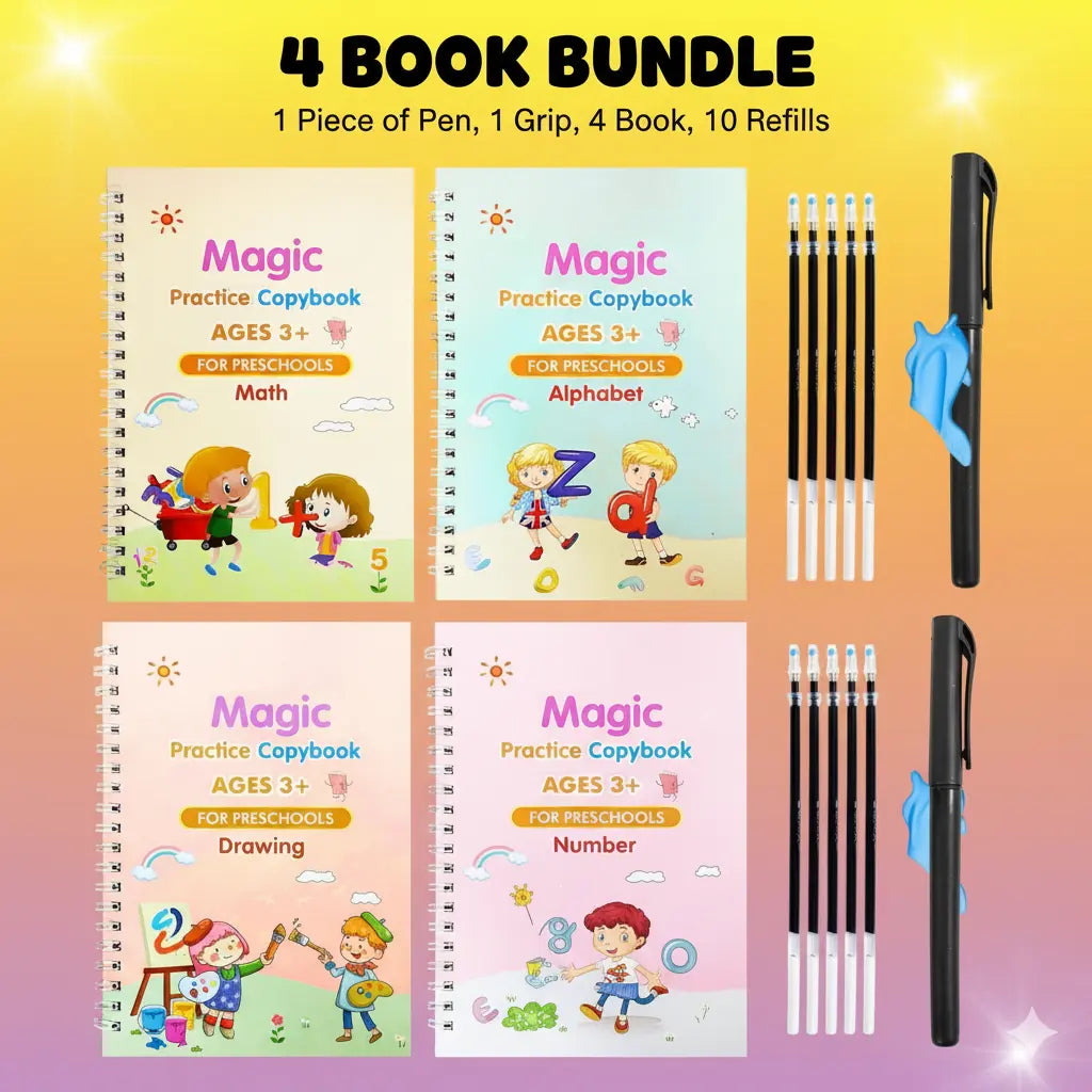 CleverKid™ Brain Development Magic Practice Copybooks Set of 4