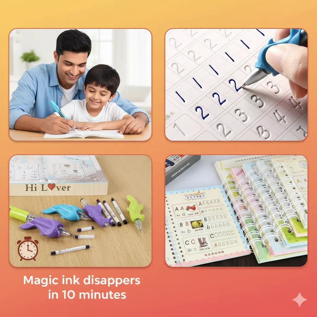 CleverKid™ Brain Development Magic Practice Copybooks Set of 4