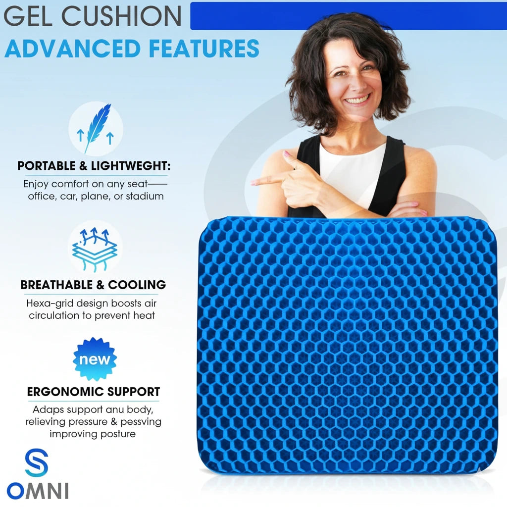Orthopedic™ Gel Cushion – Instant Back & Hip Relief