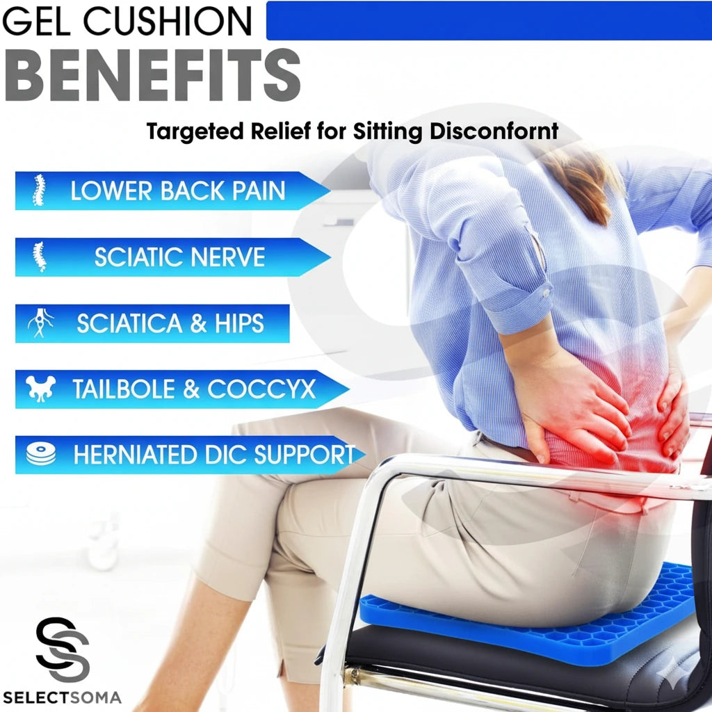Orthopedic™ Gel Cushion – Instant Back & Hip Relief