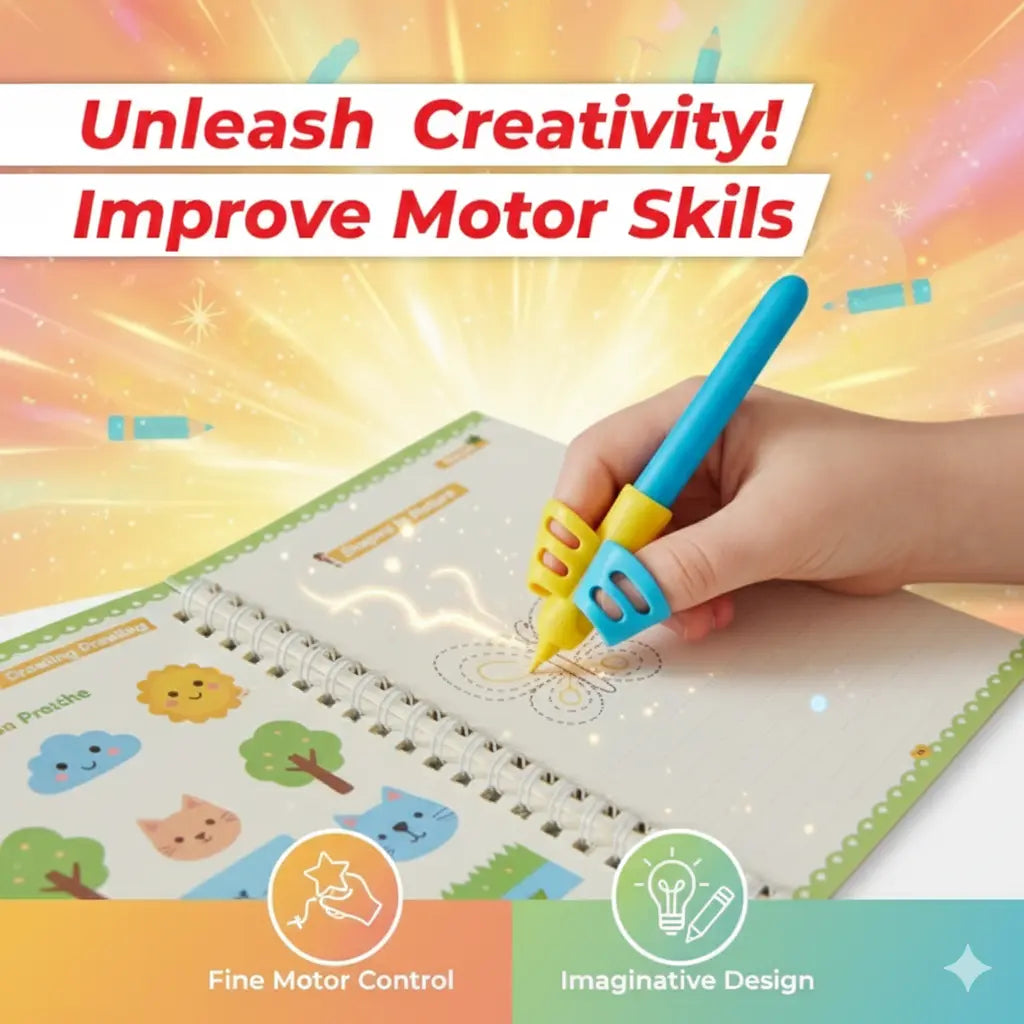 CleverKid™ Brain Development Magic Practice Copybooks Set of 4