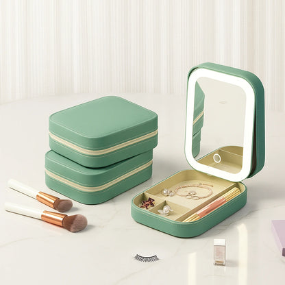RadiantCase™ Compact Makeup Vanity With LED Mirror - Glam On The Go