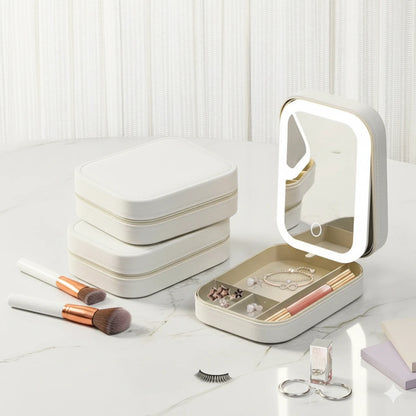 RadiantCase™ Compact Makeup Vanity With LED Mirror - Glam On The Go