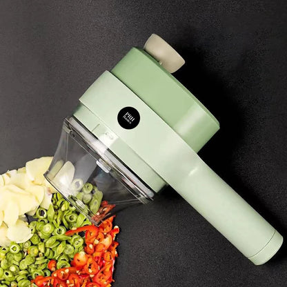 4 in 1 Portable Electric Vegetable Cutter Set