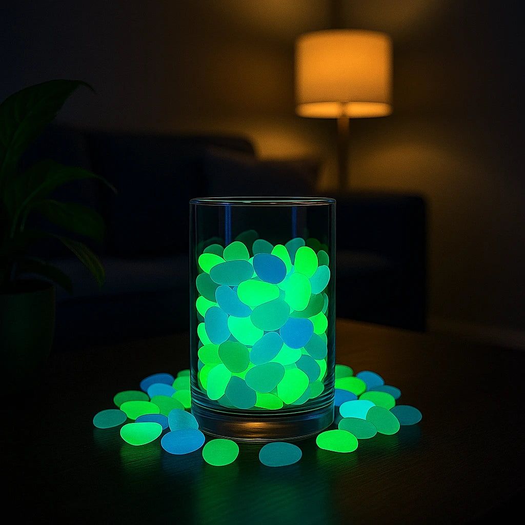 Twilight Pebbles Glow In Dark Garden Rocks (Pack Of 100 pcs)
