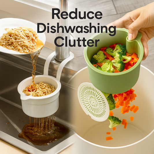 SmartPrep™ Multi-Purpose Kitchen Strainer Basket - Faster prep Cleaner kitchen