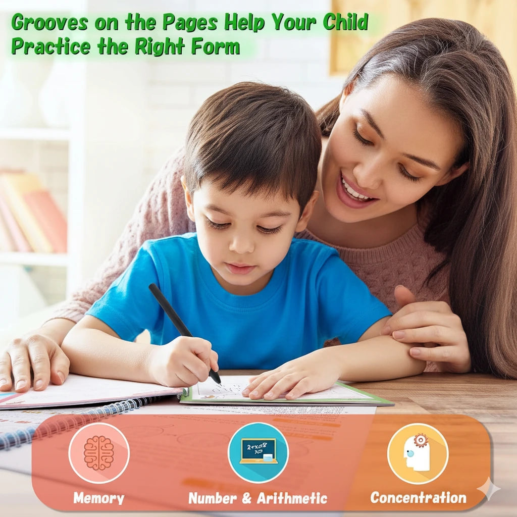 CleverKid™ Brain Development Magic Practice Copybooks Set of 4