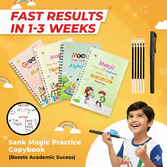 CleverKid™ Brain Development Magic Practice Copybooks Set of 4