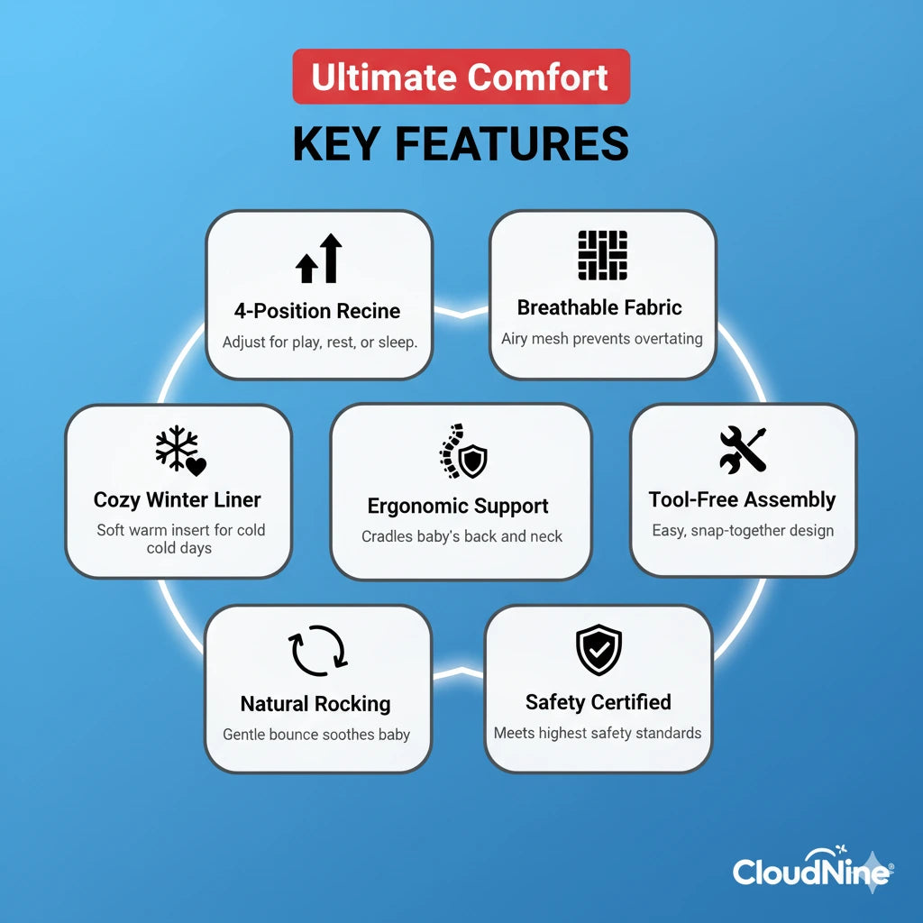 Cloudnine™ Baby Bouncer Rocking Chair