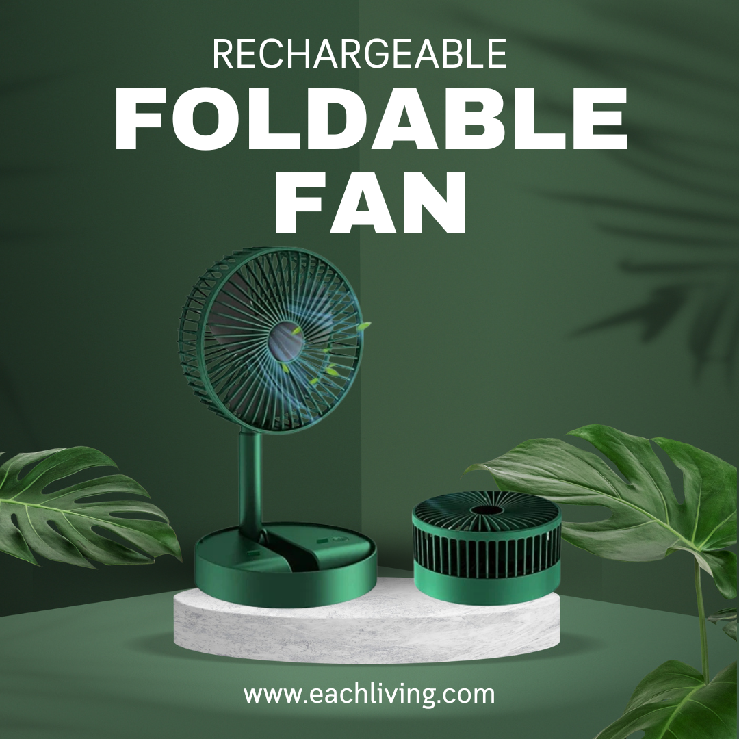 Rechargeable Telescopic Foldable Fan